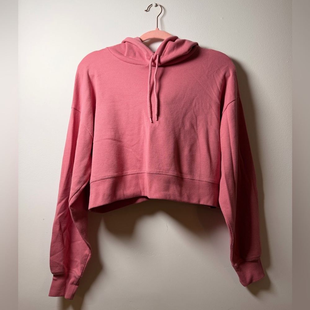 🧡| Sunday Best Pink Cropped Sweatshirt